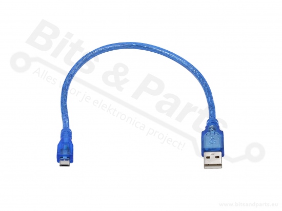 USB Aansluitkabel USB A <-> USB B micro 0,5 meter