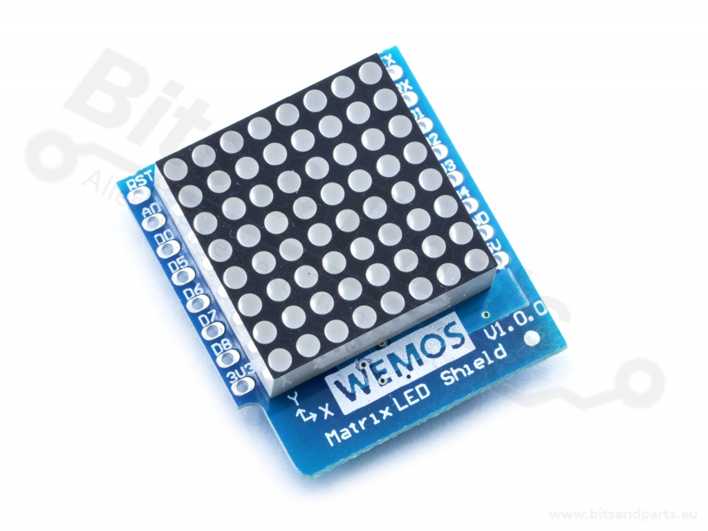 Wemos D1 Mini 8x8 Led Matrix Shield Bits And Parts Elektronica 1636